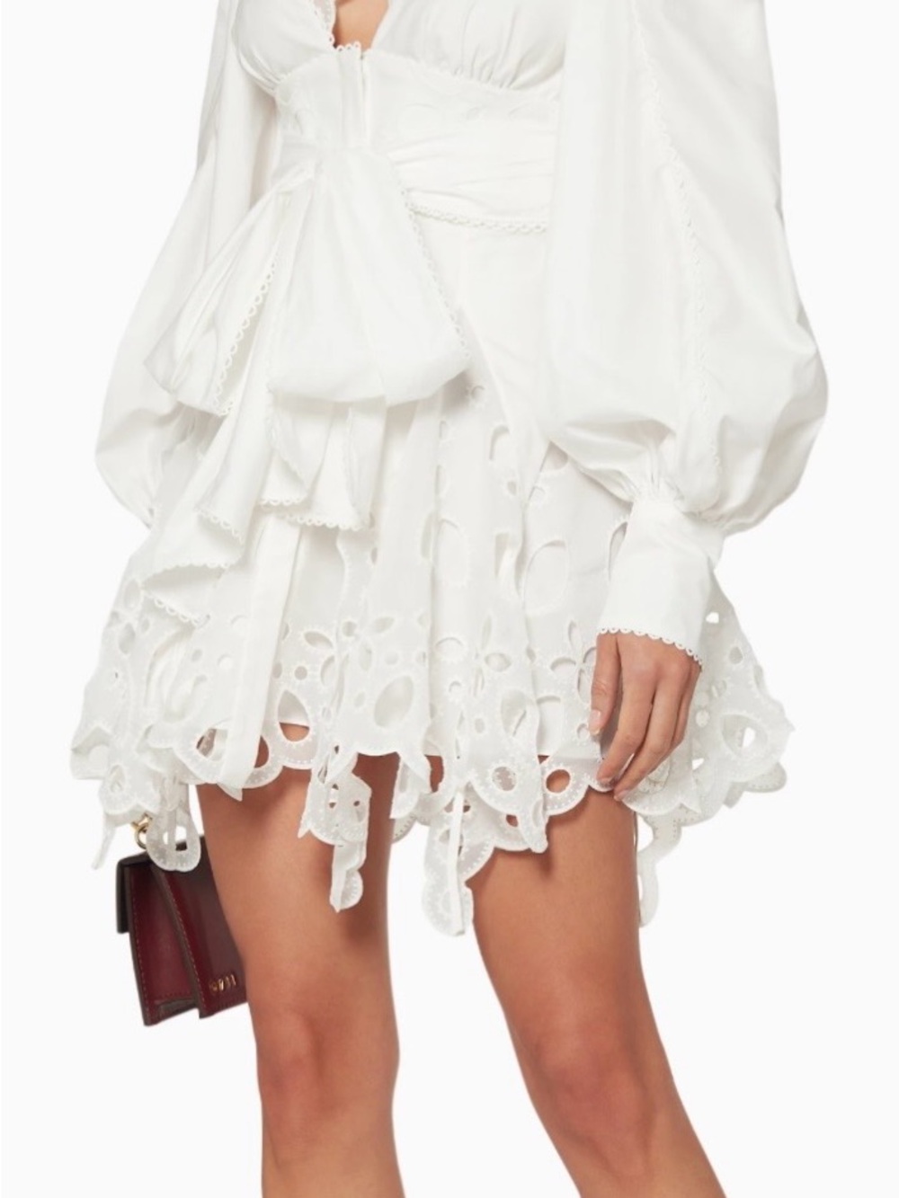 Acler White Vicount Embroidered Dress - Picture 2 of 10